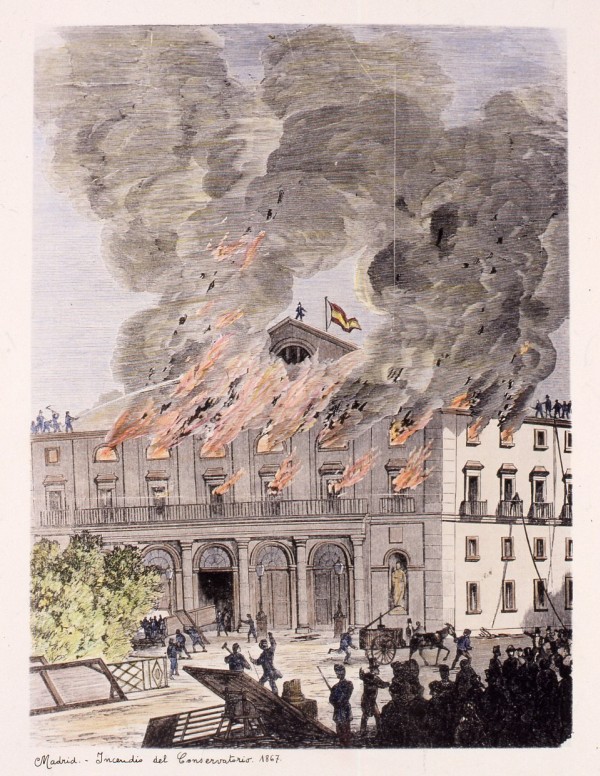 Incendio del Conservatorio. 1867