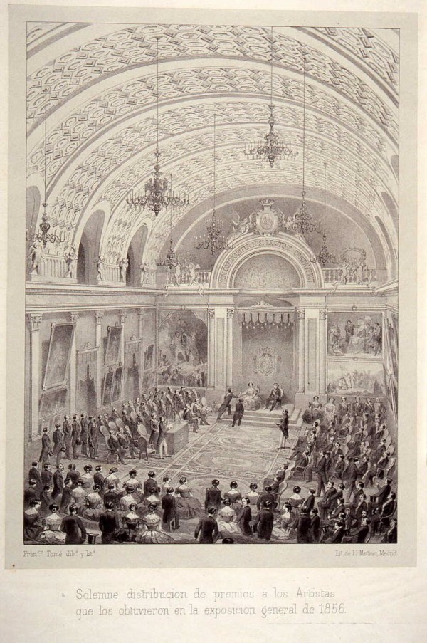 Distribucin de premios de la Exposicin de 1856