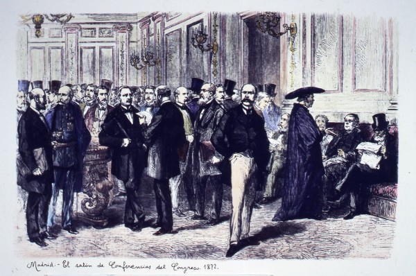 El salón de conferencias del Congreso. 1872