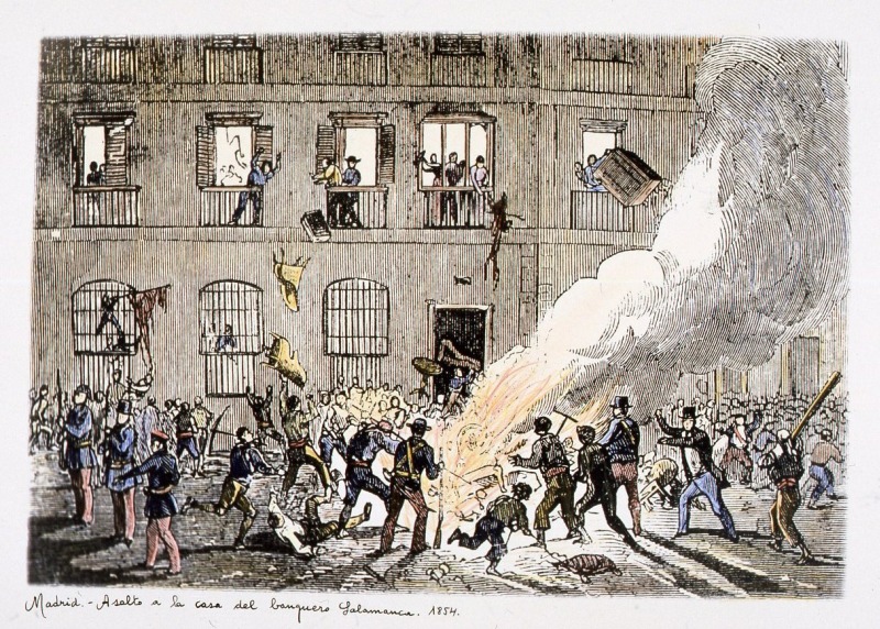 Asalto a la casa del banquero Salamanca. 1854