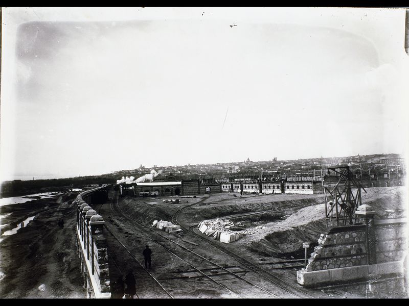 Matadero Municipal de la Arganzuela: Ferrocarril para el transporte de ganado