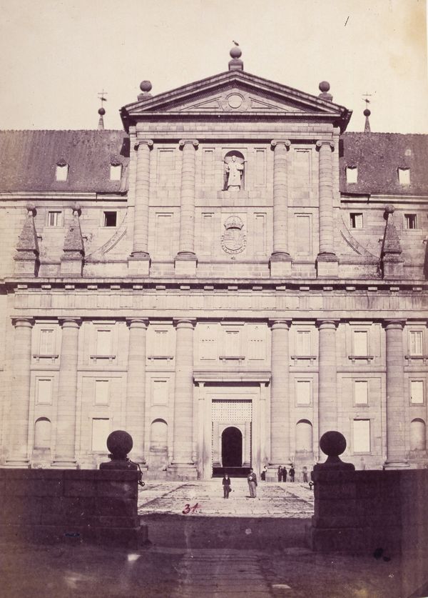 Portada principal de la fachada Oeste del Monasterio de San Lorenzo(Escorial)