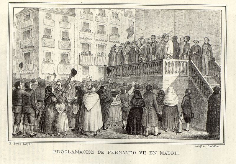 Proclamación de Fernando VII en Madrid