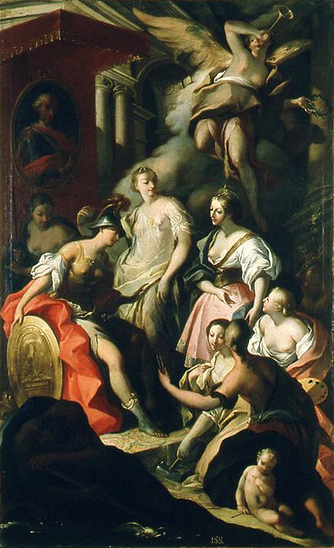 Valencia presentando Las Artes a Minerva.