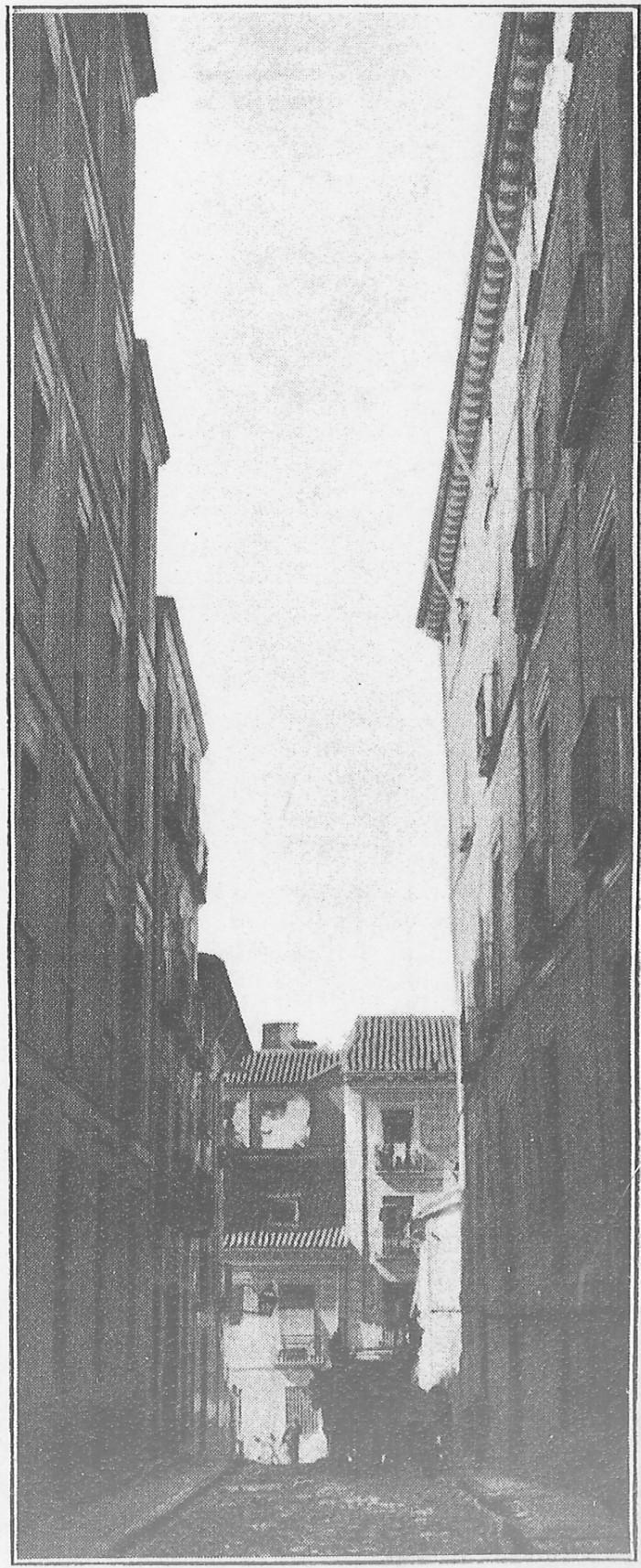 La calle de Federico Balart (antes de la Garduña)