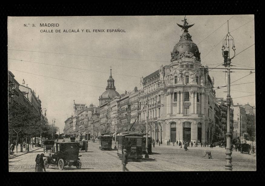 Calle de Alcalá y el Fénix Español