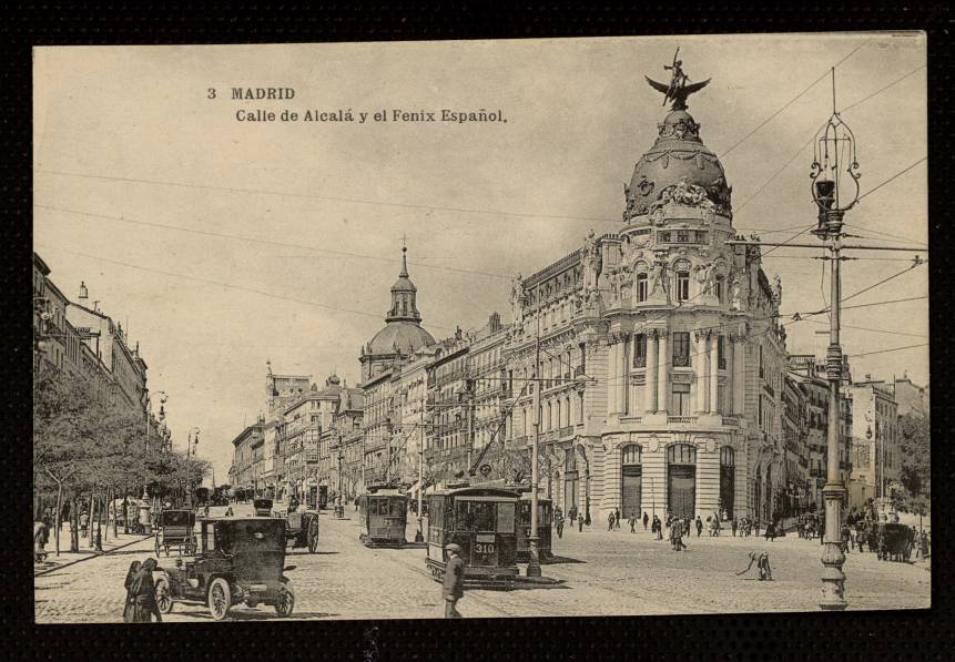 Calle de Alcalá y el Fénix Español