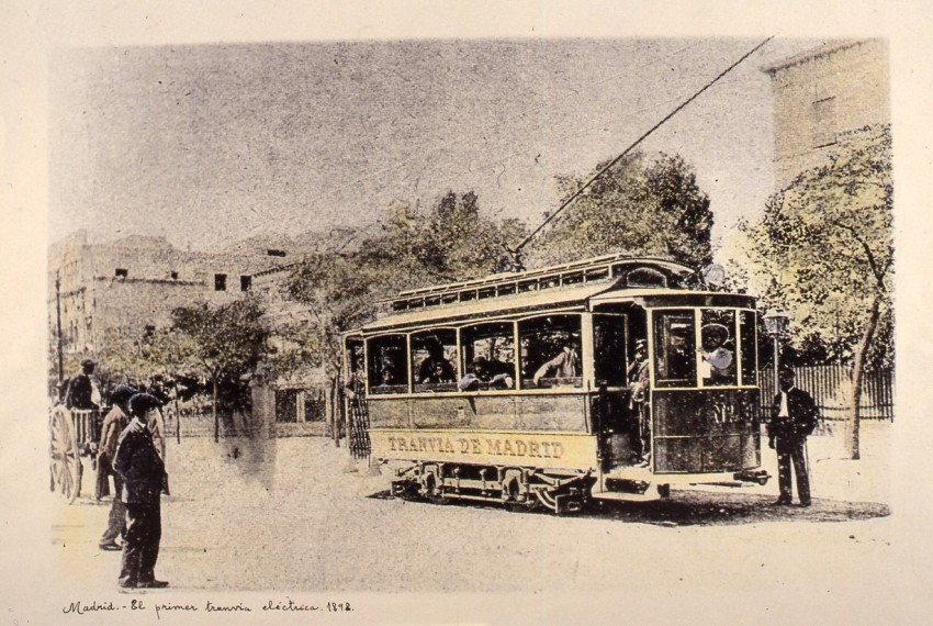 El primer tranva elctrico. 1898