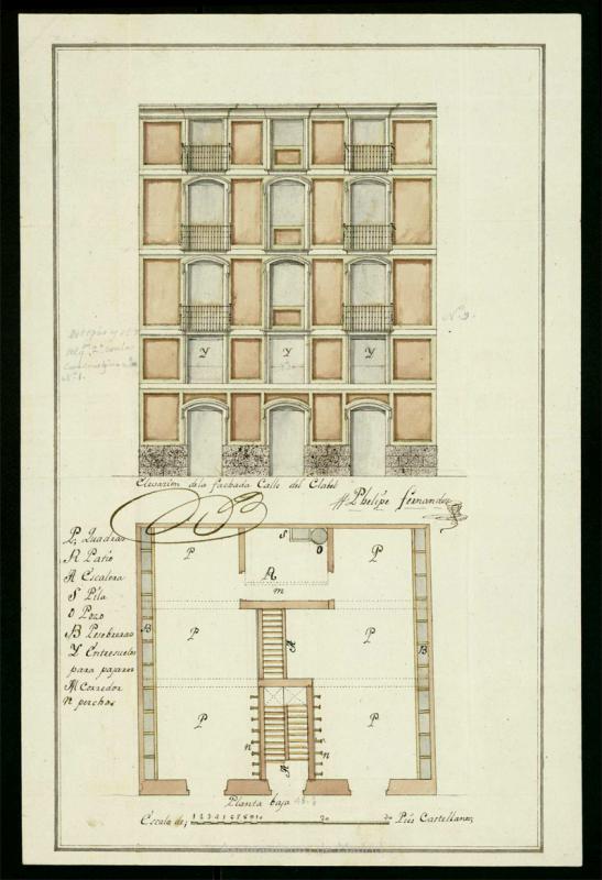 Licencia a Don Gabriel de la Pea por el Marqus de Astorga para edificar en la Calle del Clavel (Travesa de Altamira)