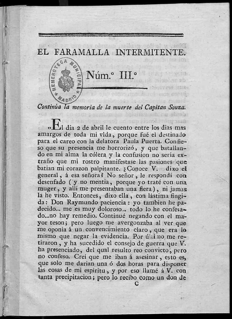 El Faramalla Intermitente. N.3