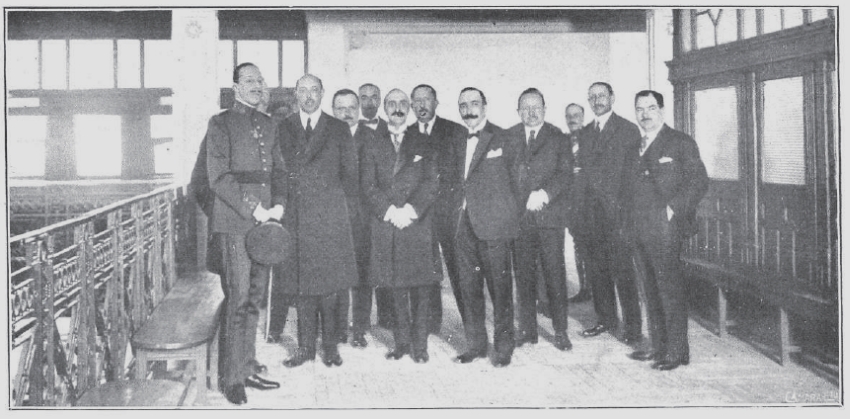 Visita de Alfonso XIII a los Almacenes Rodríguez