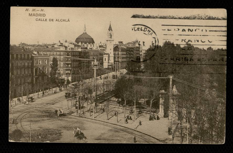 Calle de Alcalá desde la plaza de la Independencia