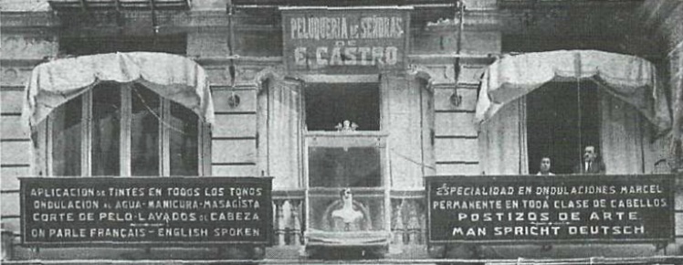 Peluquería de señoras de E. Castro en la Gran Vía