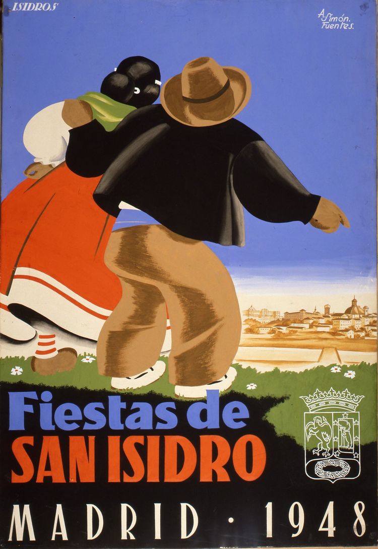 Cartel de las fiestas de San Isidro 1948