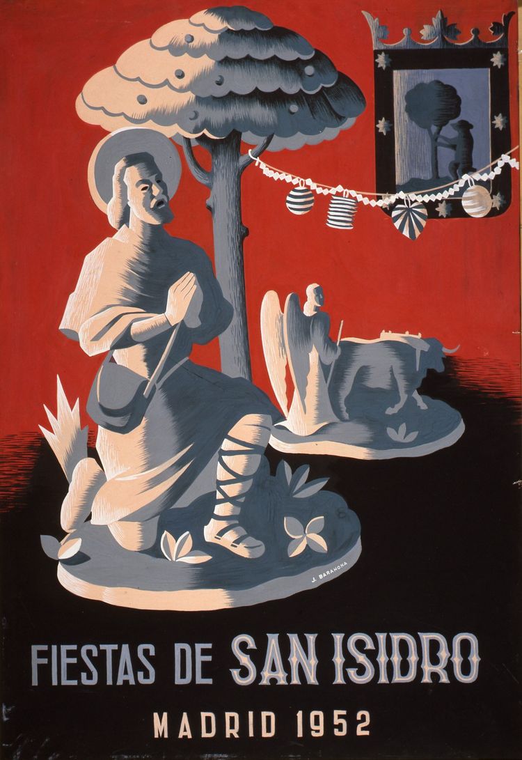 Cartel de las fiestas de San Isidro 1952