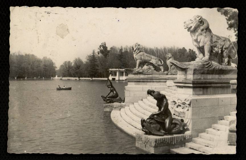 Detalle del monumento a Alfonso XII en el Retiro