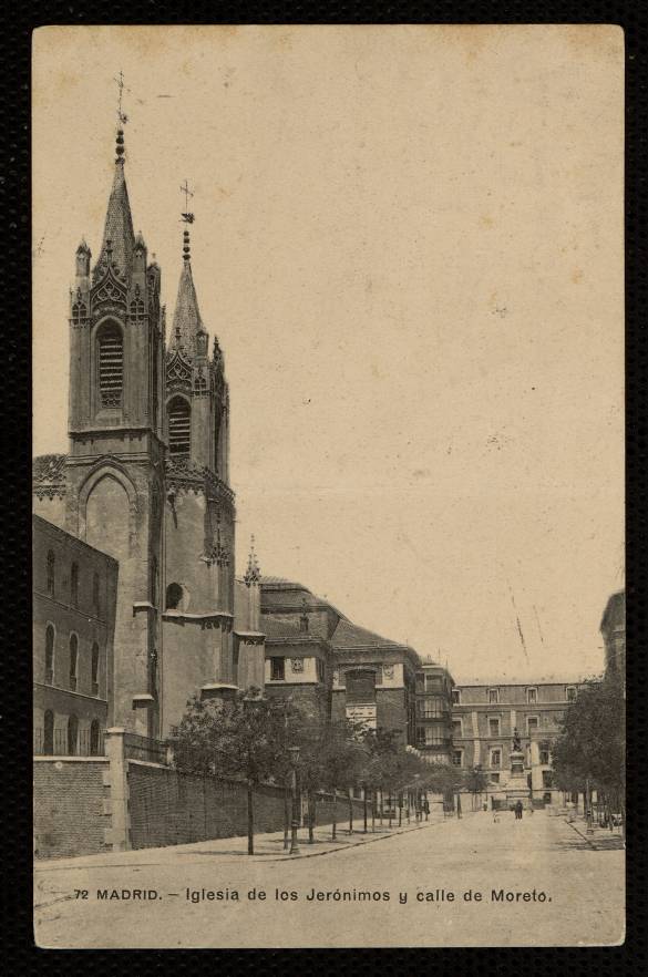 Iglesia de los Jernimos y calle de Moreto
