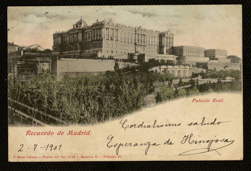 Recuerdo de Madrid. Palacio Real