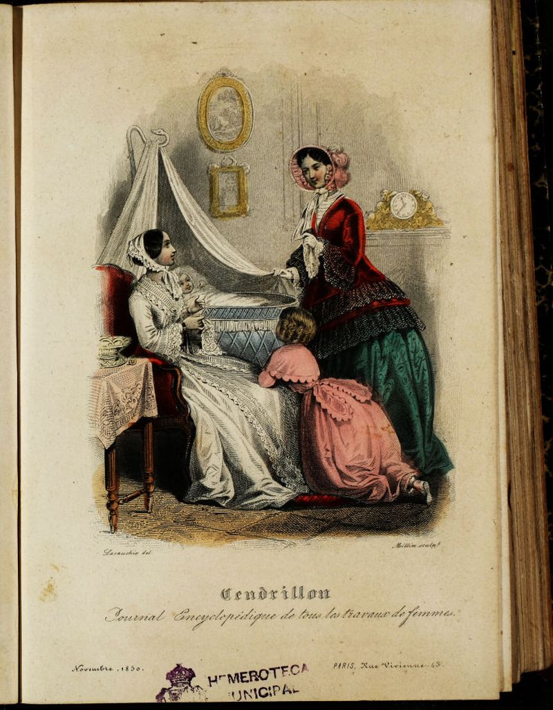 Cendrillon: journal encyclopédique de tous les travaux de femmes.Noviembre 1850