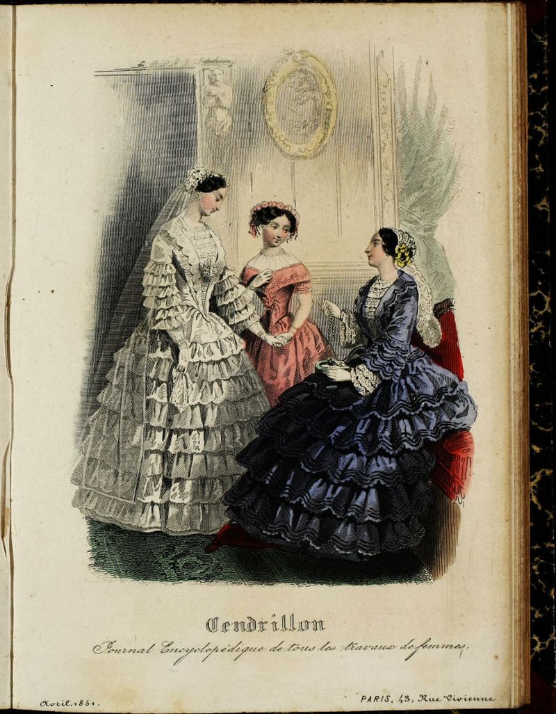 Cendrillon: journal encyclopédique de tous les travaux de femmes.Abril 1851