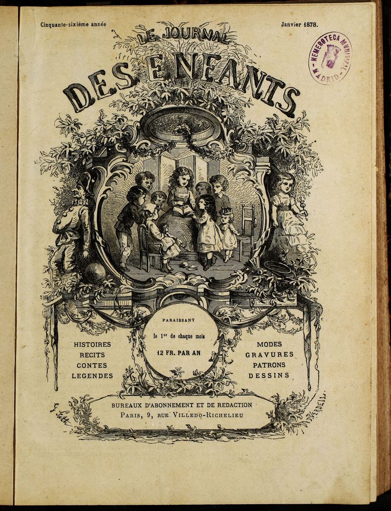 Le Journal des Enfants. Enero 1878