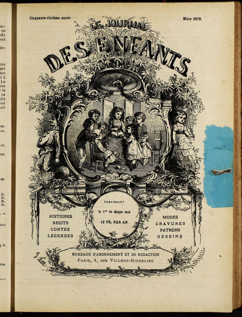 Le Journal des Enfants. Marzo 1878