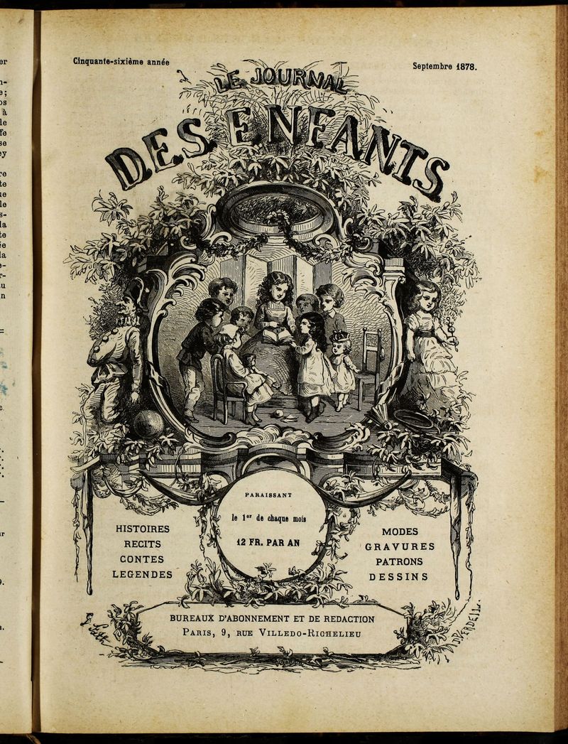 Le Journal des Enfants. Septiembre 1878