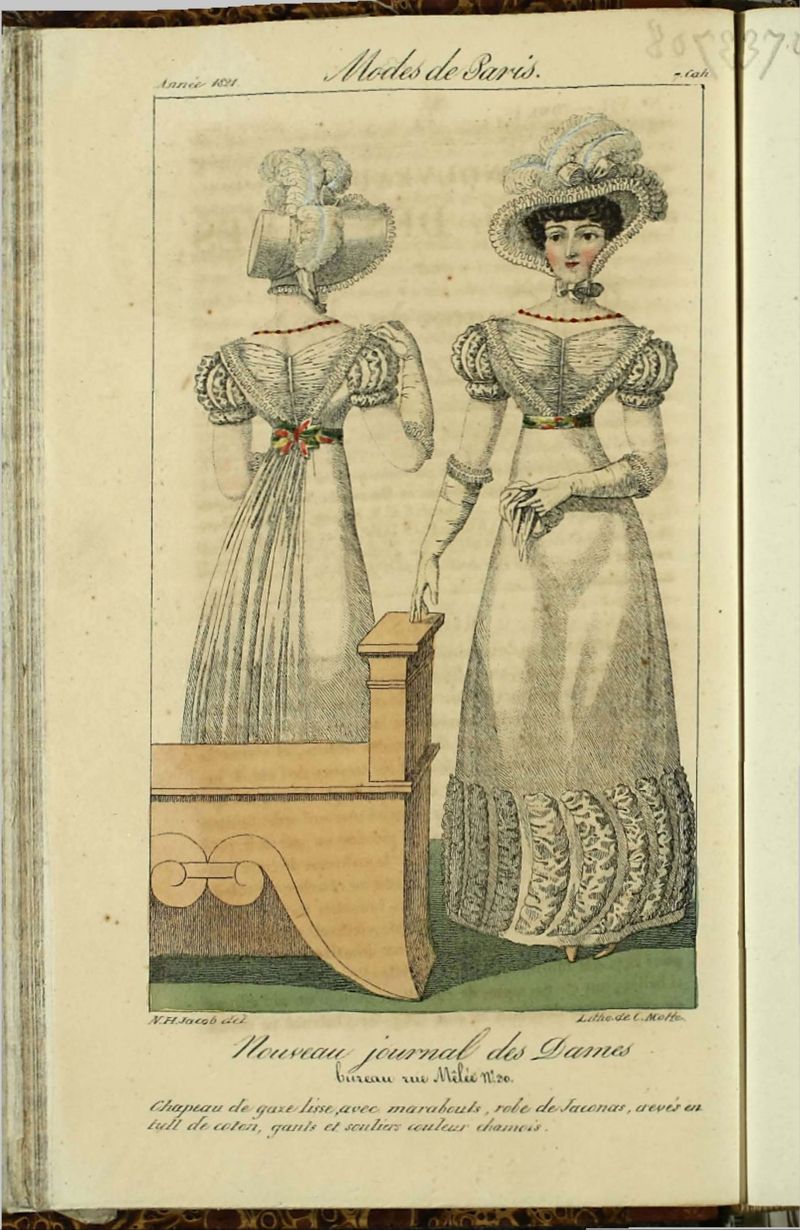 Nouveau Journal des Dames del 5 de Agosto de 1821