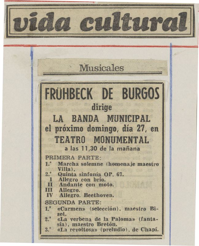 Frühbeck de Burgos dirige la Banda Municipal