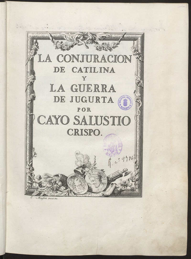 La conjuracin de Catilina y La guerra de Jugurta