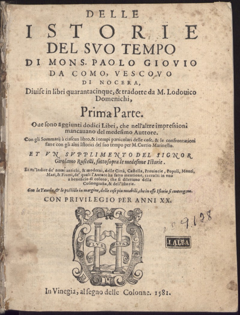 Historiarum sui temporis. Italiano
