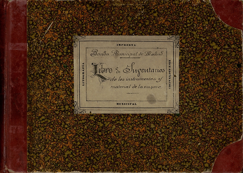 Libro de Inventarios de los instrumentos y material de la misma (1916-1926)