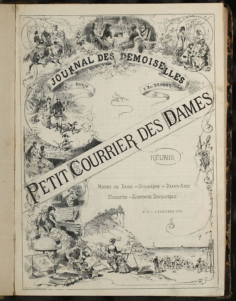 Journal des Demoiselles et Petit courrier des dames del 8 de Enero de 1881
