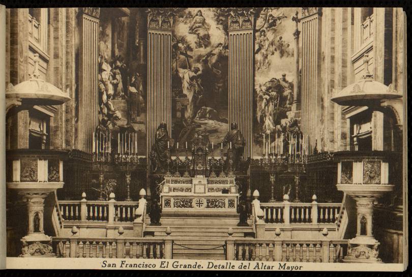 San Francisco El Grande. Detalle del altar mayor