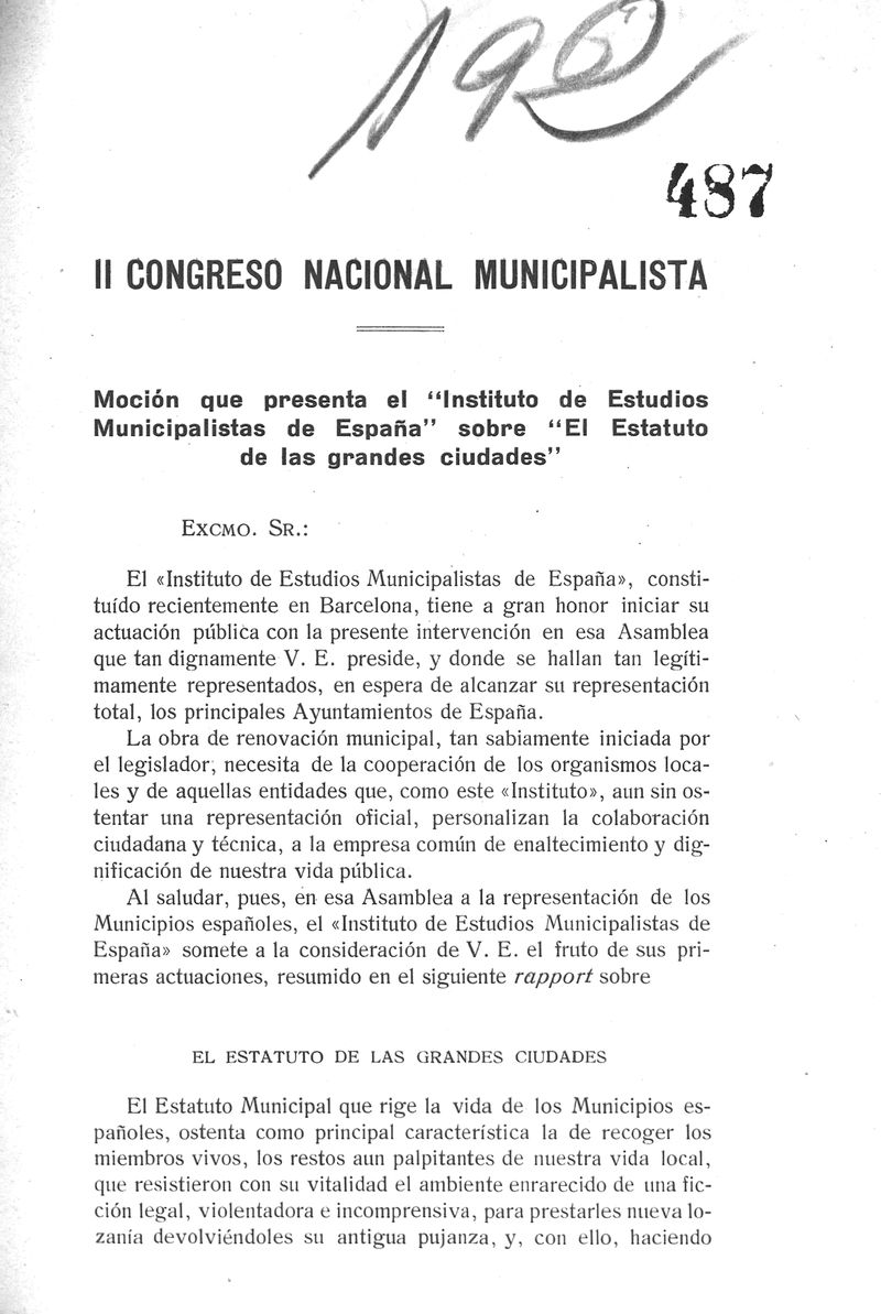 II Congreso Nacional Municipalista