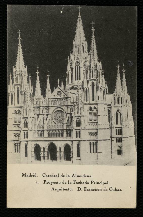 Proyecto de la catedral de la Almudena, por Francisco de Cubas