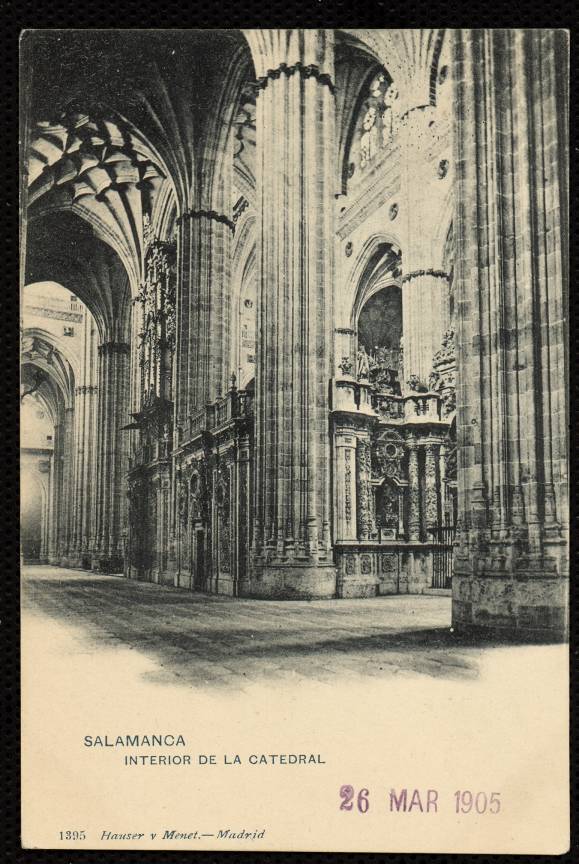 Salamanca. Interior de la catedral