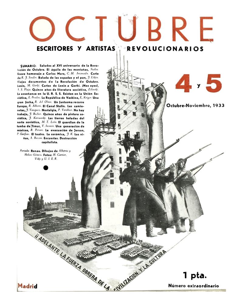 Octubre. Escritores y artistas revolucionarios, n 4-5, octubre-noviembre de 1933