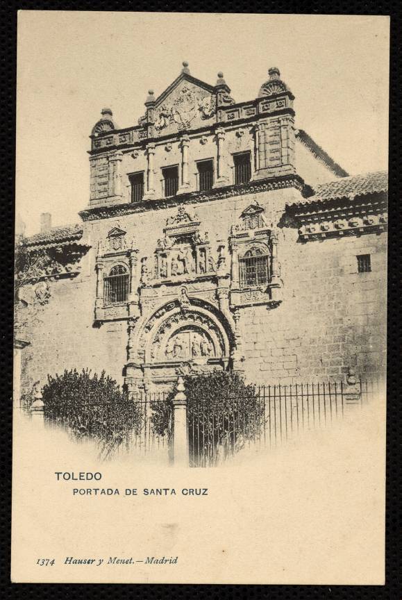 Toledo. Portada de Santa Cruz