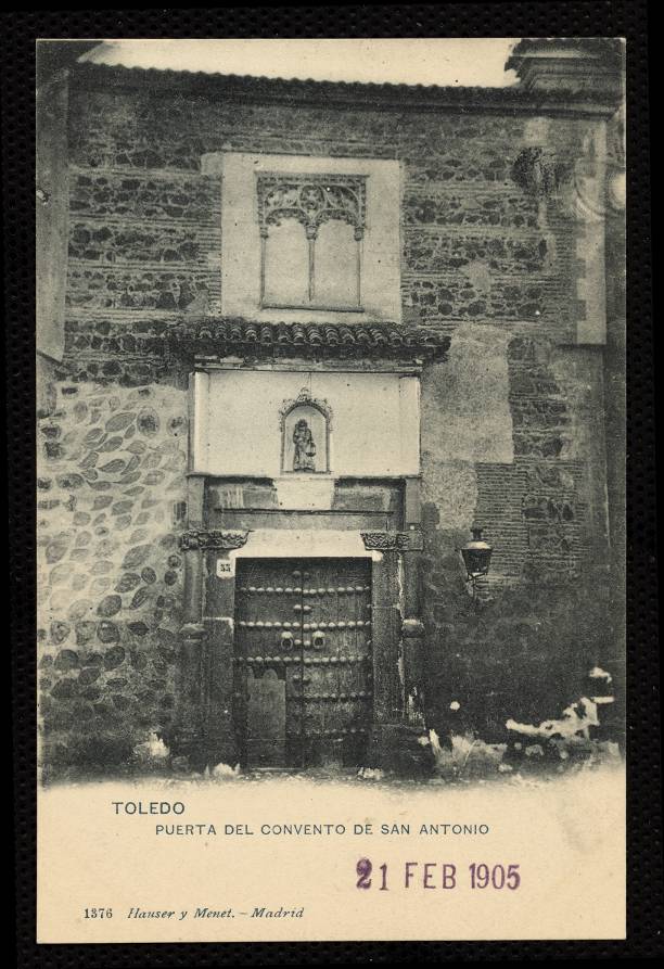 Toledo. Puerta del Convento de San Antonio