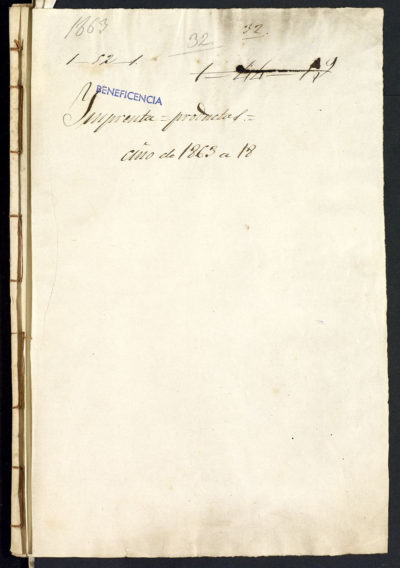 Cuentas de la Imprenta de los asilos de S. Bernardino.