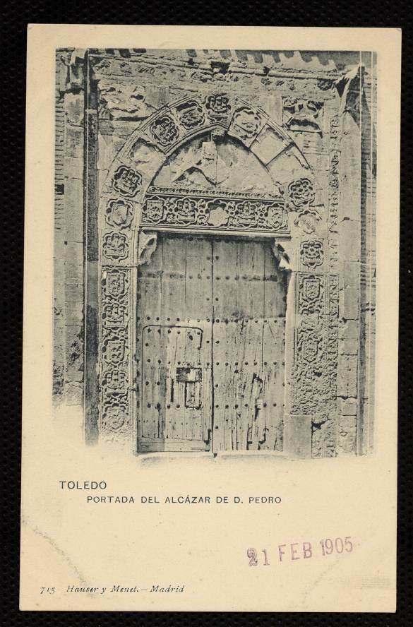 Toledo. Portada del Alcazar de D. Pedro