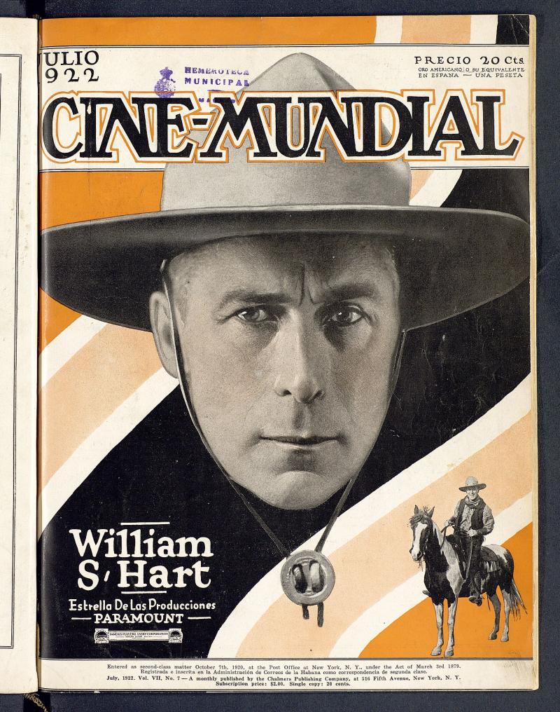 Cine Mundial, julio de 1922