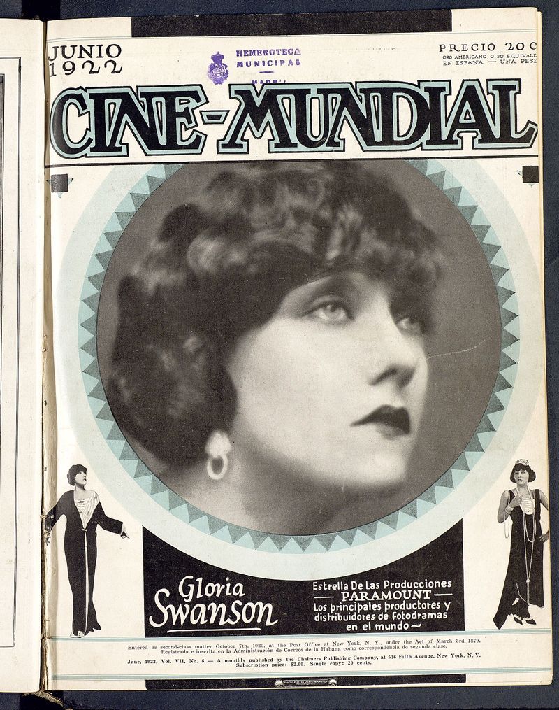 Cine Mundial, junio de 1922