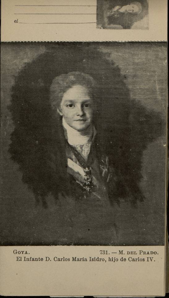 Goya: El Infante D. Carlos Mara Isidro, Hijo de Carlos IV