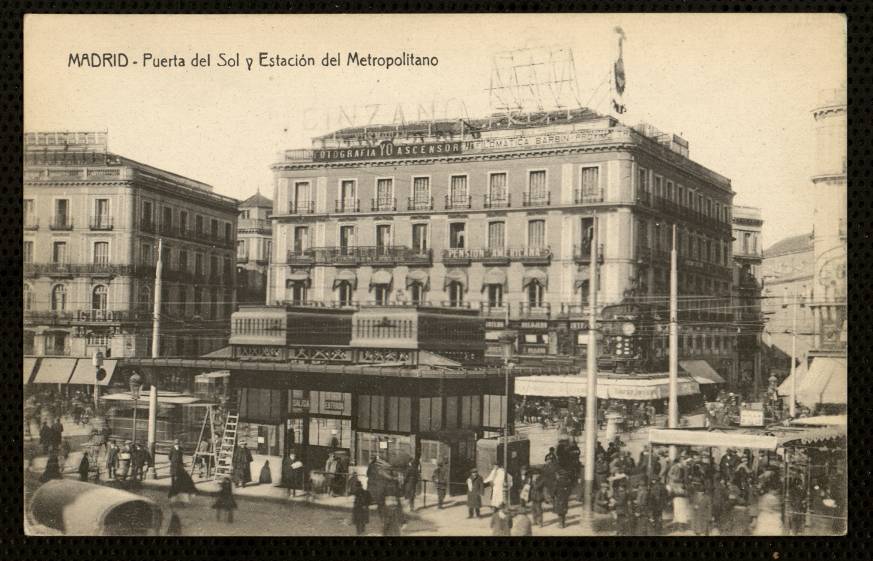 Puerta del Sol y estación del Metropolitano