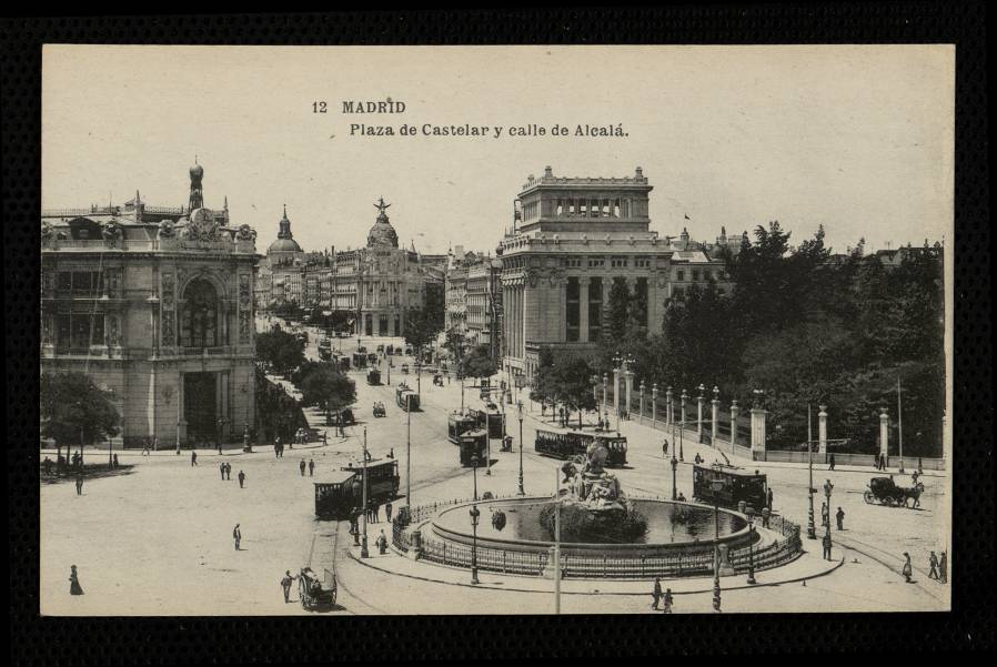 Plaza de Castelar y calle de Alcalá