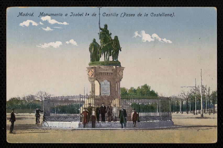 Monumento a Isabel 1ª de Castilla en el Paseo de la Castellana