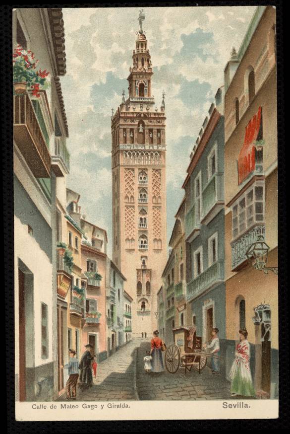 Sevilla. Calle de Mateo Gago y Giralda