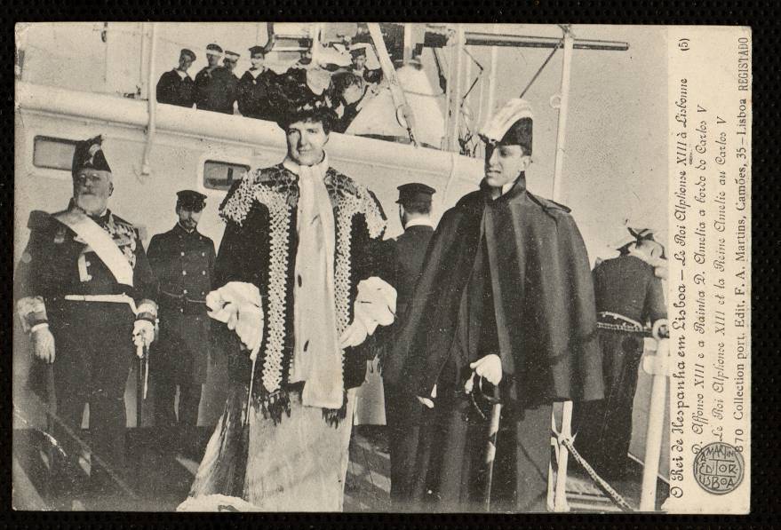 O rei de Hespanha em Lisboa. D. Affonso XIII e a Rainha D. Amelia